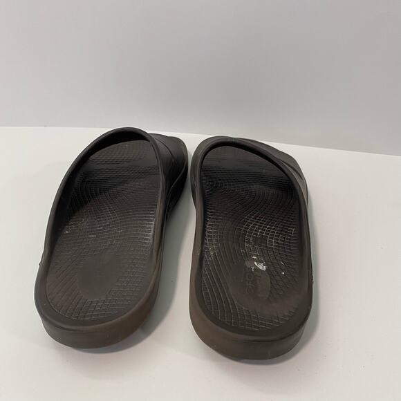 Oofos Men\'s Slides‎ OOahh Sport Comfort Brown Size 10 Cushioned Leisure main image 5
